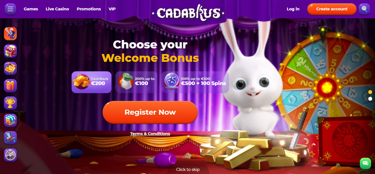 Cadabrus Casino Bonus Codes